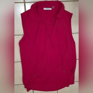 Dex Sleeveless Blouse – Bright Fuchsia Pink (S/P)
